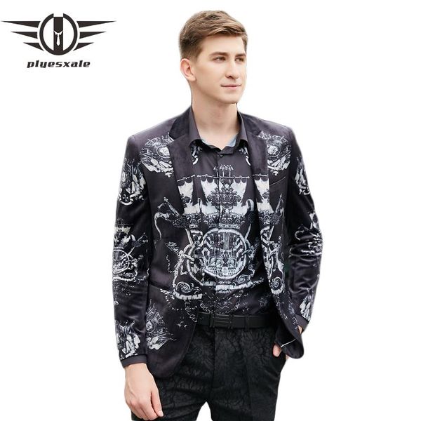 men's suits & blazers plyesxale blazer men 2021 brand slim fit prom for sword animal mens printed terno masculino q440, White;black
men's suits & blazers plyesxale blazer men 2021 brand slim fit prom for sword animal mens printed terno masculino q440, White;black