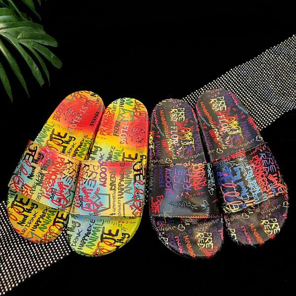 slippers women platform summer beach soft sole slide sandals fashion creative graffiti leisure ladies indoor outdoor shoes, Black
slippers women platform summer beach soft sole slide sandals fashion creative graffiti leisure ladies indoor outdoor shoes, Black