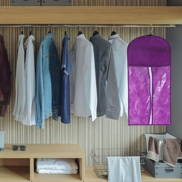 clothing & wardrobe storage 2pcs/4pcs non-woven clothes hanging garment bags suit coat dust cover home bag dustproof
clothing & wardrobe storage 2pcs/4pcs non-woven clothes hanging garment bags suit coat dust cover home bag dustproof