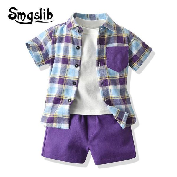 clothing sets smgslib 2021 fashion kids boys gentleman clothes short sleeve plaid shirt+white shirt+shorts 3pcs children casual suit
clothing sets smgslib 2021 fashion kids boys gentleman clothes short sleeve plaid shirt+white shirt+shorts 3pcs children casual suit