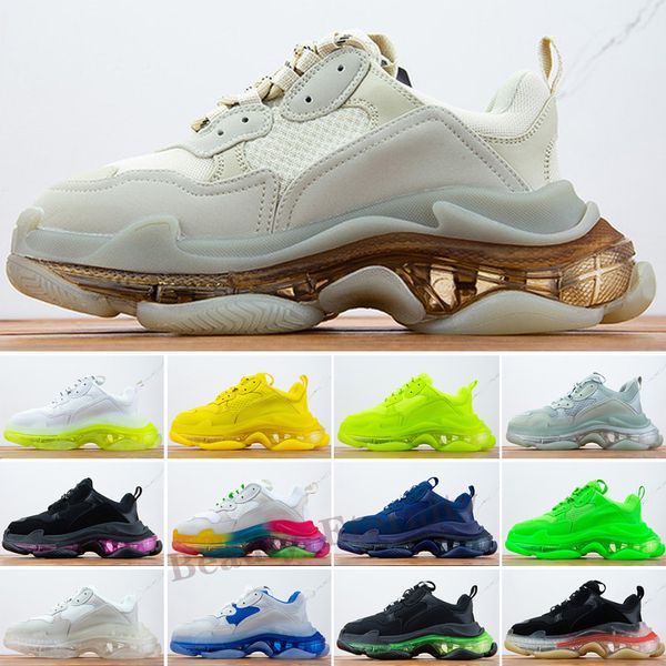fashion men women casual dad shoes neon green 17fw sneakers tripler black pink crystal clear sole bottom paris platform #z11
fashion men women casual dad shoes neon green 17fw sneakers tripler black pink crystal clear sole bottom paris platform #z11