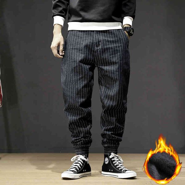 jeans japanese fashion mens striped retro design loose black harem size 28-42 winter hip-hop veet warm jeans, Blue
jeans japanese fashion mens striped retro design loose black harem size 28-42 winter hip-hop veet warm jeans, Blue