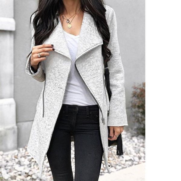 women's wool & blends women long sleeve casual outerwear harajuku cardigan fashion jacket winter zipper irregular woolen loose coat, Black
women's wool & blends women long sleeve casual outerwear harajuku cardigan fashion jacket winter zipper irregular woolen loose coat, Black