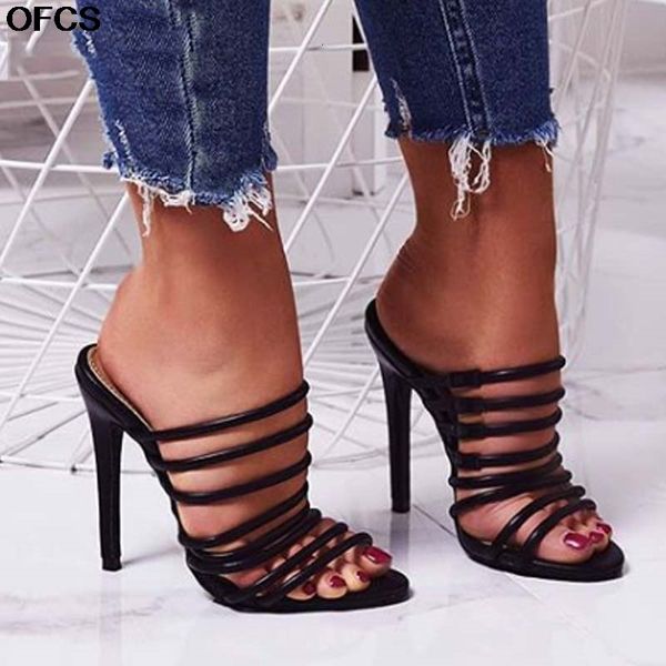 sandals high heel slippers fashion women female mule peep toe pumps cut out shoes ndqc, Black
sandals high heel slippers fashion women female mule peep toe pumps cut out shoes ndqc, Black