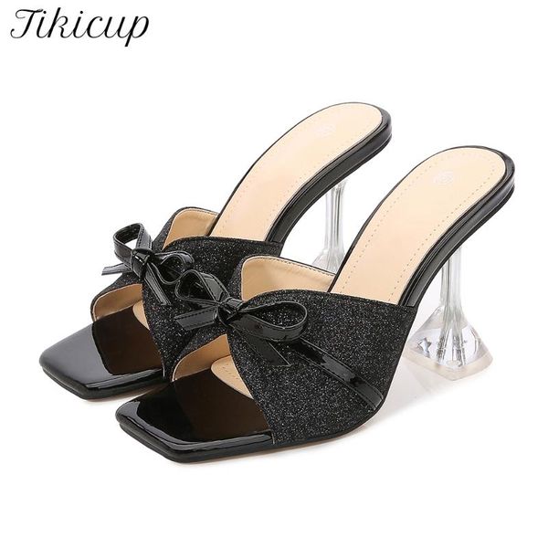 slippers tikicup sparkly sequined women bow high heel slides summer ladies open toe stilettos sandals comfortable fashion, Black
slippers tikicup sparkly sequined women bow high heel slides summer ladies open toe stilettos sandals comfortable fashion, Black