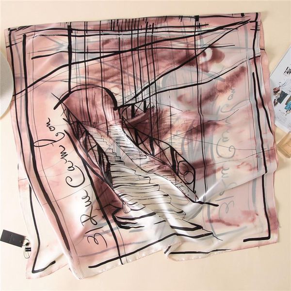 scarves women luxury shawl 180x90cm travel sun protection bufandas summer style piano geometric lines silk scarf, Blue;gray
scarves women luxury shawl 180x90cm travel sun protection bufandas summer style piano geometric lines silk scarf, Blue;gray