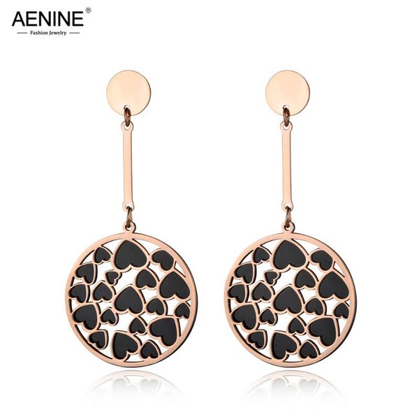 dangle & chandelier aenine black rose gold color love heart shape 2 layers earrings stainless steel jewelry aretes de mujer women gift ae180, Silver
dangle & chandelier aenine black rose gold color love heart shape 2 layers earrings stainless steel jewelry aretes de mujer women gift ae180, Silver