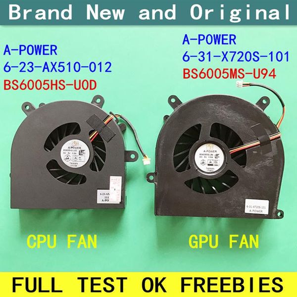 lapcooling pads cpu fan cooler radiator heatsink notebook for a-power 6-23-ax510-012 bs6005hs-u0d bs6005ms-u94 6-31-x720s-101
lapcooling pads cpu fan cooler radiator heatsink notebook for a-power 6-23-ax510-012 bs6005hs-u0d bs6005ms-u94 6-31-x720s-101