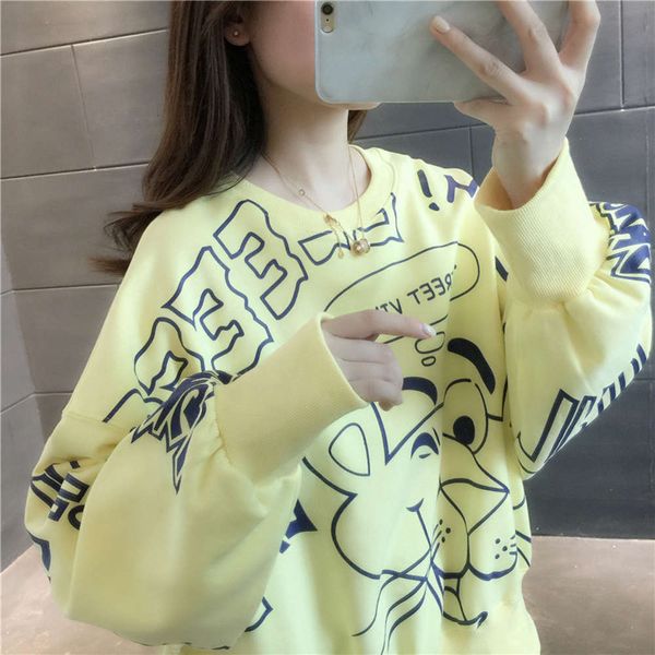 autumn clothes autumn women's super fire sweater spring and thin loose early fashion, Black
autumn clothes autumn women's super fire sweater spring and thin loose early fashion, Black
