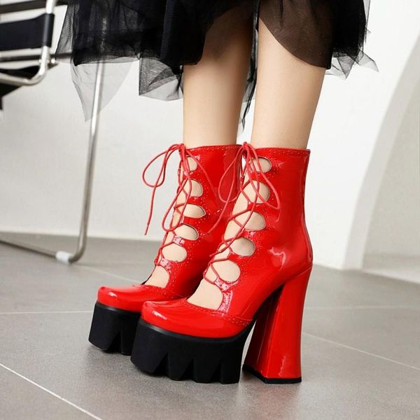 5.9" womens platform patent leather block chunky high heel pumps cross-strap shoes sandals 3colors plus size us4-11 dress, Black
5.9" womens platform patent leather block chunky high heel pumps cross-strap shoes sandals 3colors plus size us4-11 dress, Black