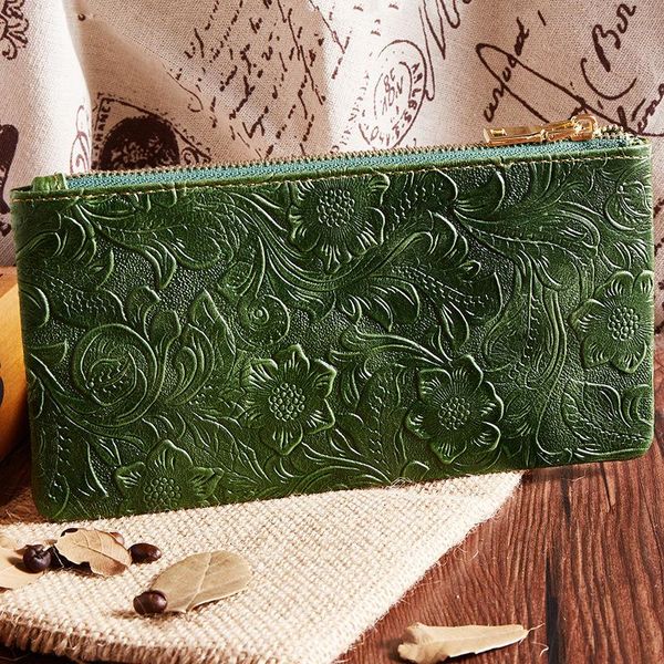 coin purses billeterea embossed flowers genuine leather women wallets fashion long purse clutch card holder lady female, Red;black
coin purses billeterea embossed flowers genuine leather women wallets fashion long purse clutch card holder lady female, Red;black