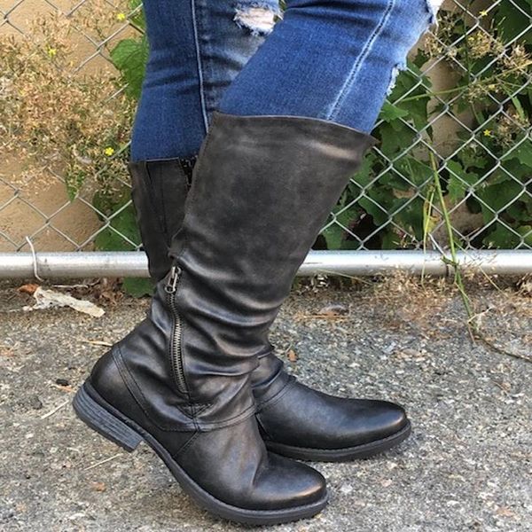 women boots fashion shoes casual ladies botas winter zipper for leather low heel comfy, Black
women boots fashion shoes casual ladies botas winter zipper for leather low heel comfy, Black
