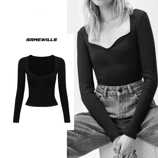 women's t-shirt french wrap body square neck long sleeve slim fit t-shirt women's 2022 spring and summer bottomed shirt fs5k, White
women's t-shirt french wrap body square neck long sleeve slim fit t-shirt women's 2022 spring and summer bottomed shirt fs5k, White