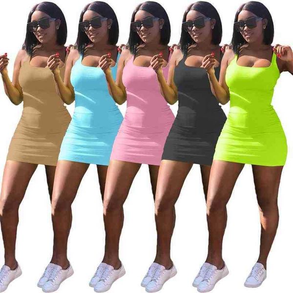 sleeveless women dresses fashion solid color large u-neck slim bodycon dress designers sleeveless short skirt 5 colors, Black;gray
sleeveless women dresses fashion solid color large u-neck slim bodycon dress designers sleeveless short skirt 5 colors, Black;gray
