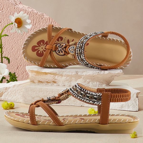 2022 new women sandal rhinestone printing sandals women summer shoes vintage crystal elastic band sandals ladies female shoes, Black
2022 new women sandal rhinestone printing sandals women summer shoes vintage crystal elastic band sandals ladies female shoes, Black