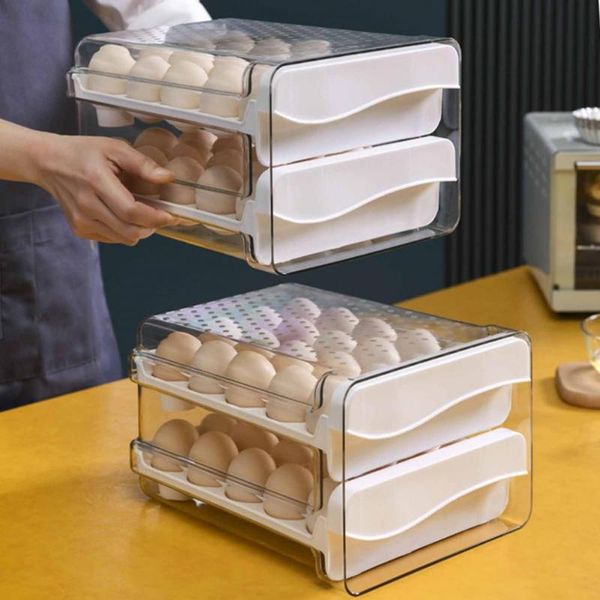 storage bottles & jars egg holder with lid large capacity 2 styles single/double layer container tray for kitchen fridge organizer
storage bottles & jars egg holder with lid large capacity 2 styles single/double layer container tray for kitchen fridge organizer