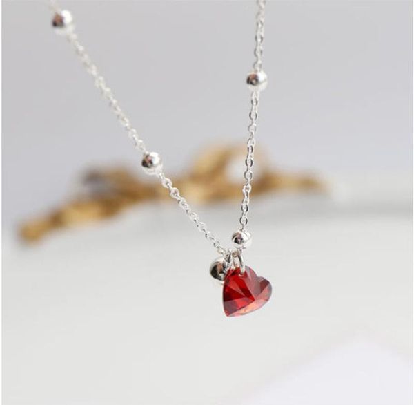 link, chain sweet jewelry love charm bracelet simple silvery plating red crystal for girl celebration gifts, Black
link, chain sweet jewelry love charm bracelet simple silvery plating red crystal for girl celebration gifts, Black