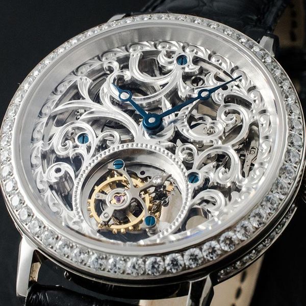 men's skeleton diamond tourbillon mechanical watches st8000 hand wind movt sapphire glass men wristwatch display backcase wristwatches, Slivery;brown
men's skeleton diamond tourbillon mechanical watches st8000 hand wind movt sapphire glass men wristwatch display backcase wristwatches, Slivery;brown