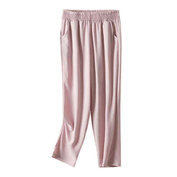2021 spring and autumn casual capris women's simple ice silk suit grandma pants high waist harlan, Black;white
2021 spring and autumn casual capris women's simple ice silk suit grandma pants high waist harlan, Black;white