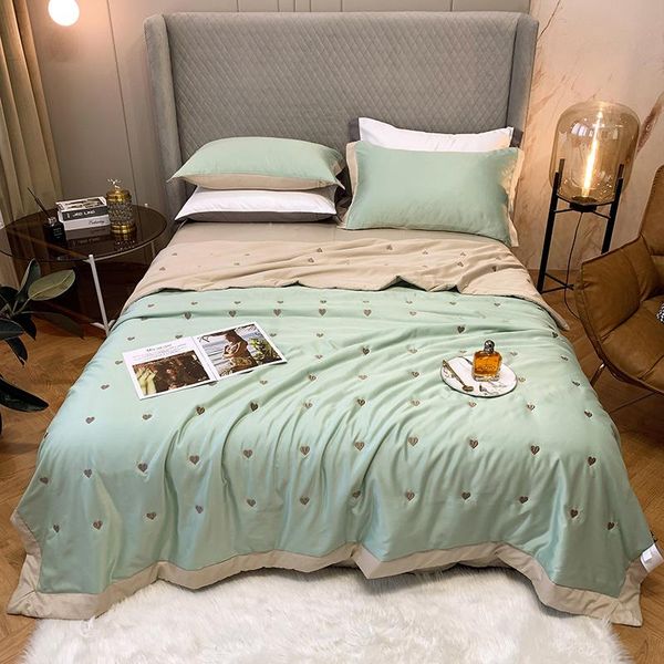 small fresh summer quilts silky cool adults bed air conditioned comforter duvet quilted heart-shaped embroidery quilt only comforters & sets
small fresh summer quilts silky cool adults bed air conditioned comforter duvet quilted heart-shaped embroidery quilt only comforters & sets