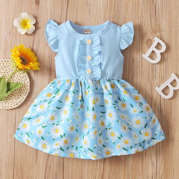 girl's dresses daisy print baby princess dress for girls flutter sleeve cotton girl clothes casual toddler summer 2021, Red;yellow
girl's dresses daisy print baby princess dress for girls flutter sleeve cotton girl clothes casual toddler summer 2021, Red;yellow