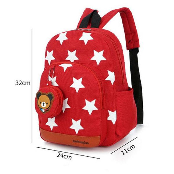backpack children character rucksack school bag star pattern zipper kid book baby girl boy large capacity of bags
backpack children character rucksack school bag star pattern zipper kid book baby girl boy large capacity of bags