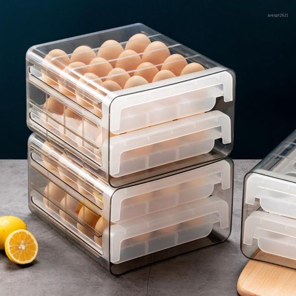 storage bottles & jars 32-grids double-layer egg box compartment tray fresh-keeping for home
storage bottles & jars 32-grids double-layer egg box compartment tray fresh-keeping for home