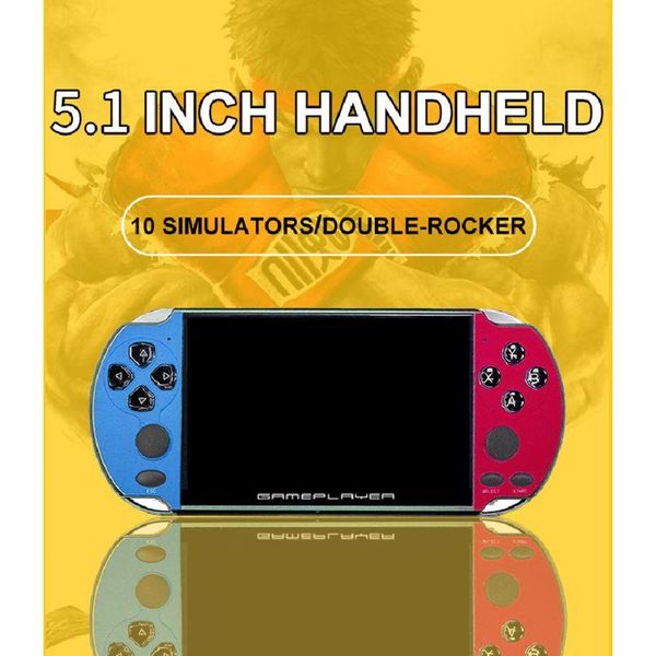 plus 5.1" lcd game machine double rocker handheld retro console l41f portable players
plus 5.1" lcd game machine double rocker handheld retro console l41f portable players