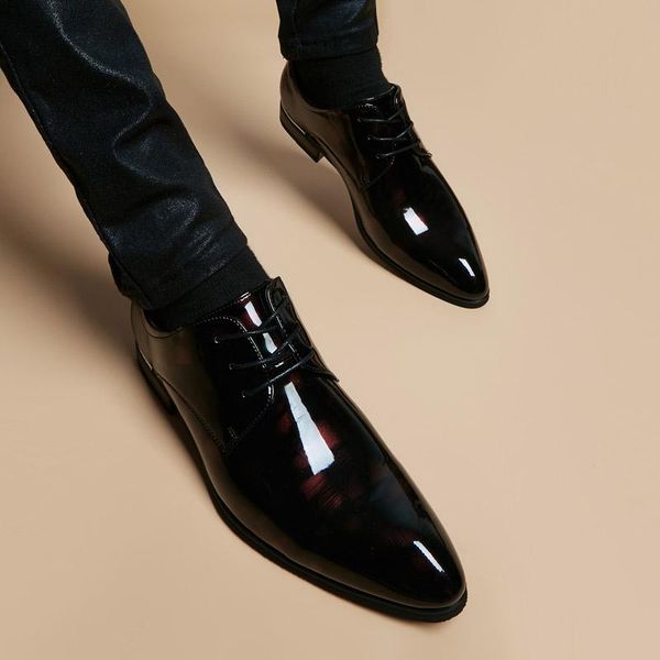 dress shoes 2021formal business men leather fashion pointed toe footwear office wedding oxford casual, Black
dress shoes 2021formal business men leather fashion pointed toe footwear office wedding oxford casual, Black