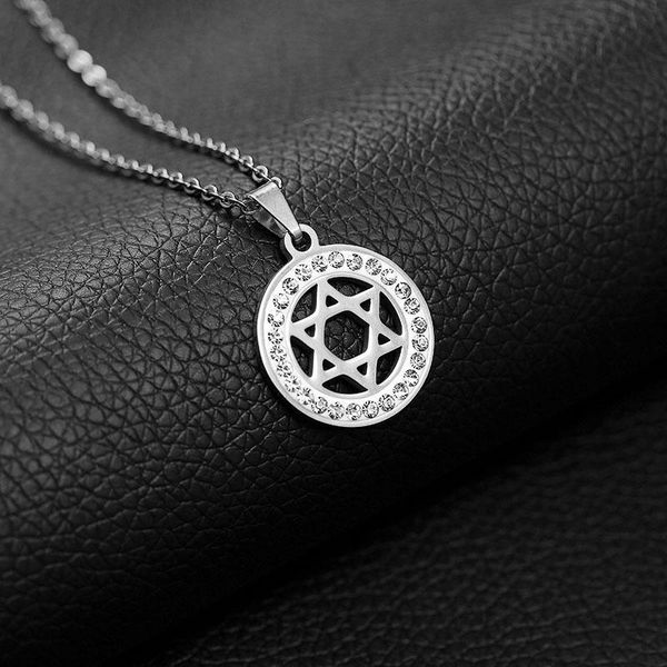pendant necklaces hexagonal star necklace men stainless steel for women lover's round link chain, Silver
pendant necklaces hexagonal star necklace men stainless steel for women lover's round link chain, Silver