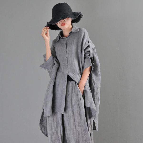 women's jackets 2021 literature and art linen large size shirt design short front long back loose cotton bat sleeve, Black;brown
women's jackets 2021 literature and art linen large size shirt design short front long back loose cotton bat sleeve, Black;brown