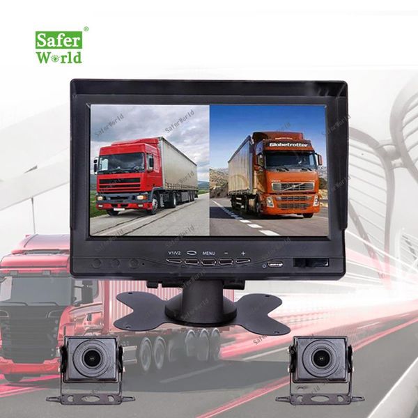 car rear view cameras& parking sensors 2 reversing camera 4pin 7" lcd backup monitor kit system for rv truck bus van 12v/24v
car rear view cameras& parking sensors 2 reversing camera 4pin 7" lcd backup monitor kit system for rv truck bus van 12v/24v