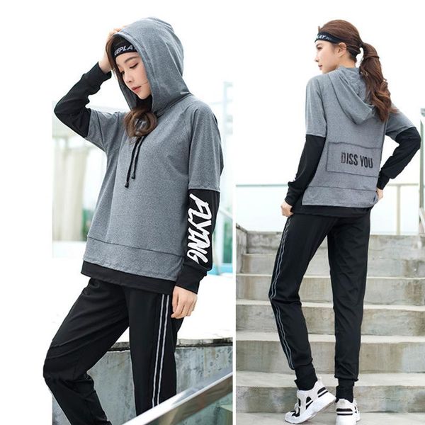 yoga outfits loose slim fitness set 2 piece clothes hooded sweatshirt+high waist pants plus size sports wear for women gym clothing, White;red
yoga outfits loose slim fitness set 2 piece clothes hooded sweatshirt+high waist pants plus size sports wear for women gym clothing, White;red