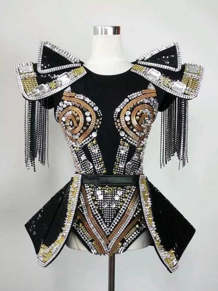 women's tracksuits flashing silver red sequins rivets fringes big shoulders leotard skirt dancer show outfit set stage performance clot, Gray
women's tracksuits flashing silver red sequins rivets fringes big shoulders leotard skirt dancer show outfit set stage performance clot, Gray