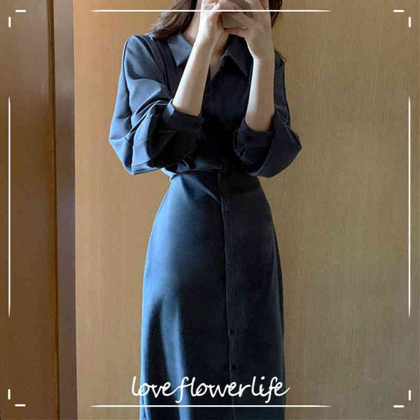 loveflowerlife women spring fashionable elegant high waist vintage korean lace up long dress autumn dresses shirt 210521, Black;gray
loveflowerlife women spring fashionable elegant high waist vintage korean lace up long dress autumn dresses shirt 210521, Black;gray