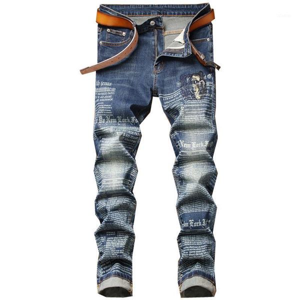 men's jeans kimsere fashion hi street printed pants streetwear slim fit stretchy denim trousers letter painted hip hop bottoms, Blue
men's jeans kimsere fashion hi street printed pants streetwear slim fit stretchy denim trousers letter painted hip hop bottoms, Blue