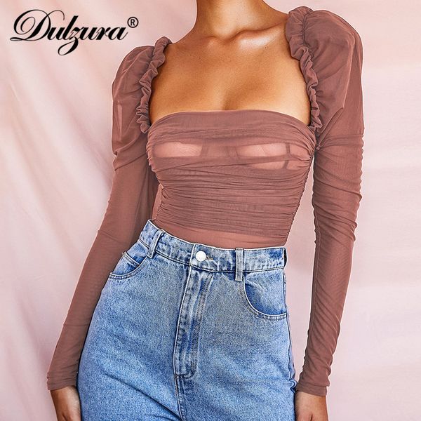 dulzura women sheer bodysuit mesh ruched bodycon elegant ruffles streetwear festival clothing romper body 2021 autumn winter, Black;white
dulzura women sheer bodysuit mesh ruched bodycon elegant ruffles streetwear festival clothing romper body 2021 autumn winter, Black;white
