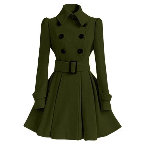 women's wool & blends winter warm women slim long woolen coat solid long sleeve belt outwear overcoat casual fashion streetwear moda mu, Black
women's wool & blends winter warm women slim long woolen coat solid long sleeve belt outwear overcoat casual fashion streetwear moda mu, Black