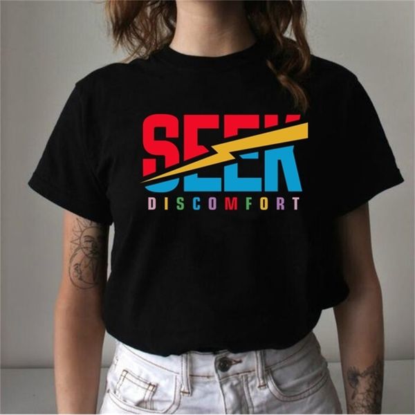 seek discomfort t shirt yes theory quote saying inspiration motivation 210512, White
seek discomfort t shirt yes theory quote saying inspiration motivation 210512, White