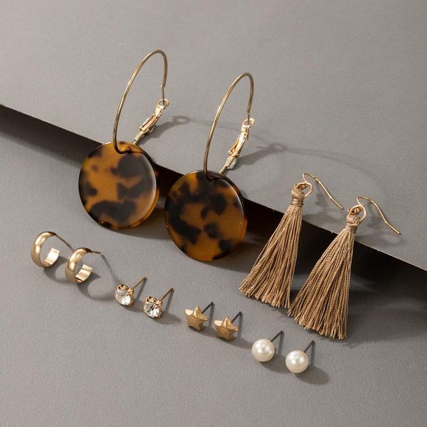dangle & chandelier 6pair/sets bohemian rhinestone tassel stud earrings for women geometric pearl star set jewelry wholesale 17557, Silver
dangle & chandelier 6pair/sets bohemian rhinestone tassel stud earrings for women geometric pearl star set jewelry wholesale 17557, Silver