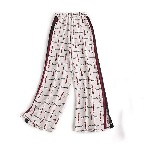 fashionable pants women's spring and summer versatile elastic waist casual printed color bar split wide leg for women, Black;white
fashionable pants women's spring and summer versatile elastic waist casual printed color bar split wide leg for women, Black;white