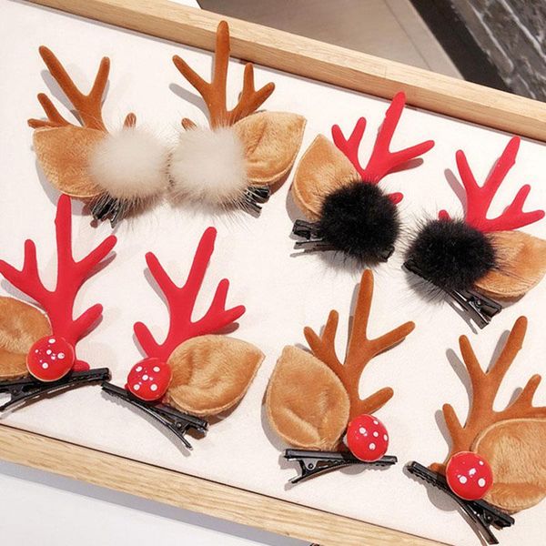 hair accessories 1 pair korea fashion christmas xmas cute clips deer antlers mushroom faux fur ball girls women hairpins, Slivery;white
hair accessories 1 pair korea fashion christmas xmas cute clips deer antlers mushroom faux fur ball girls women hairpins, Slivery;white