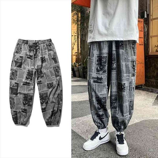 spring sweatpants original casual harem women pant digital newspaper printing fashion clothing tapered baggy joggers, Black
spring sweatpants original casual harem women pant digital newspaper printing fashion clothing tapered baggy joggers, Black