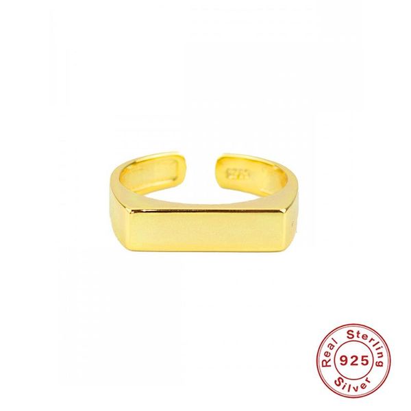 cluster rings aide ins minimalist 925 silver opening female fashion rectangular strip geometric personality adjustable forefinger ring, Golden;silver
cluster rings aide ins minimalist 925 silver opening female fashion rectangular strip geometric personality adjustable forefinger ring, Golden;silver