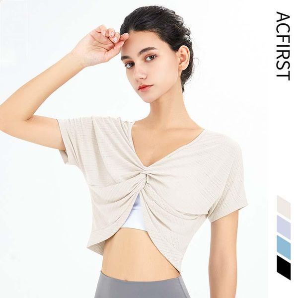 yoga outfit acfirst women short sleeve running shirts exposed t-shirts sports shirt quick dry fitness gym crop reversible midriff
yoga outfit acfirst women short sleeve running shirts exposed t-shirts sports shirt quick dry fitness gym crop reversible midriff