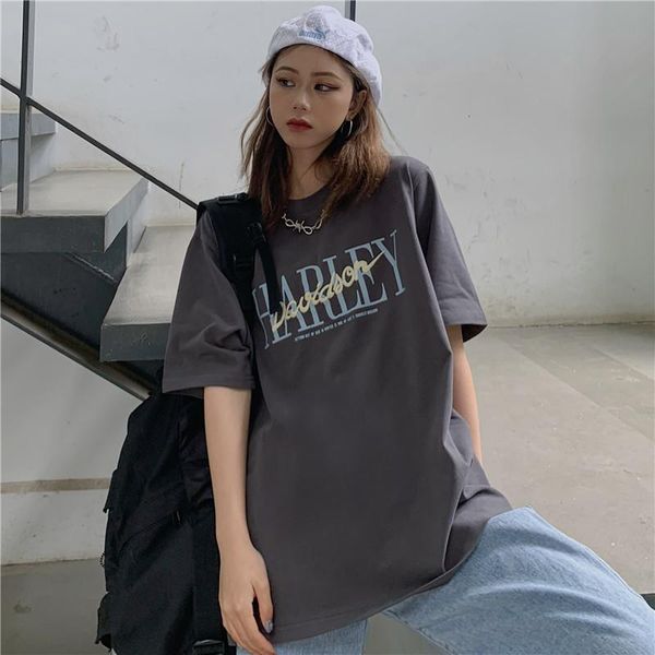 women's t-shirt street style t-shirts letter embroidery round neck men women oversized summer short sleeve urban fashion tees gray hara, White
women's t-shirt street style t-shirts letter embroidery round neck men women oversized summer short sleeve urban fashion tees gray hara, White