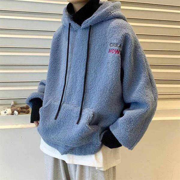 & men's hoodies sweatshirts winter warm sweatshirt men 2021 fake two-piece arrival lamb wool plus velvet thicken hooded loose, Black
& men's hoodies sweatshirts winter warm sweatshirt men 2021 fake two-piece arrival lamb wool plus velvet thicken hooded loose, Black