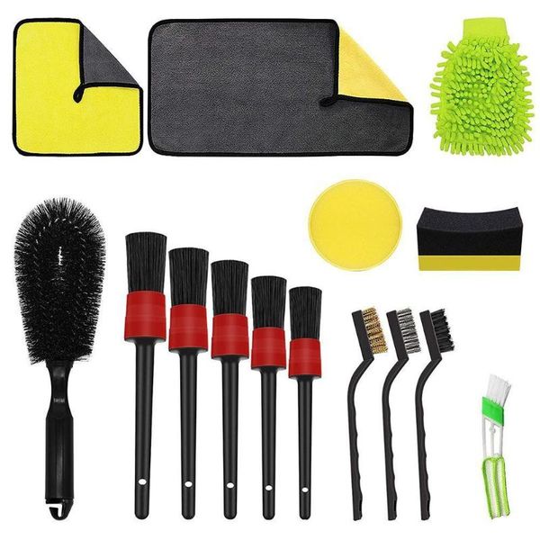 car sponge 15pcs cleaning tools kit detail brush wash towel combination for auto interior exterior leather air vents wheel
car sponge 15pcs cleaning tools kit detail brush wash towel combination for auto interior exterior leather air vents wheel