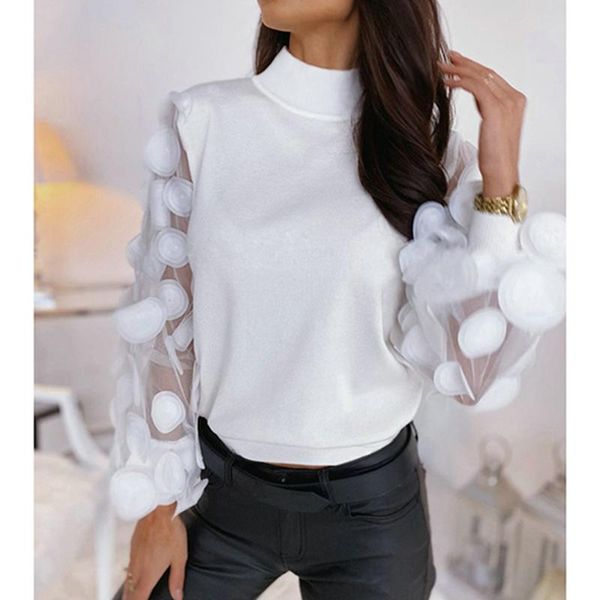 women's t-shirt women tshirt long sleeve puff see through elegant tee shirt femme o-neck womens clothing 2021 sj5308x, White
women's t-shirt women tshirt long sleeve puff see through elegant tee shirt femme o-neck womens clothing 2021 sj5308x, White