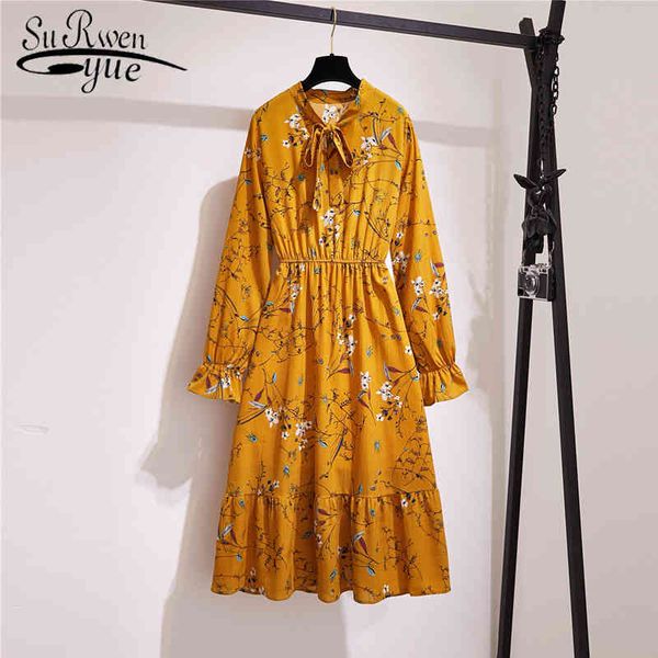 robe spring long sleeve vintage floral chiffon dress elegant bow high waist pleated maxi summer 8824 50 210427, Black;gray
robe spring long sleeve vintage floral chiffon dress elegant bow high waist pleated maxi summer 8824 50 210427, Black;gray